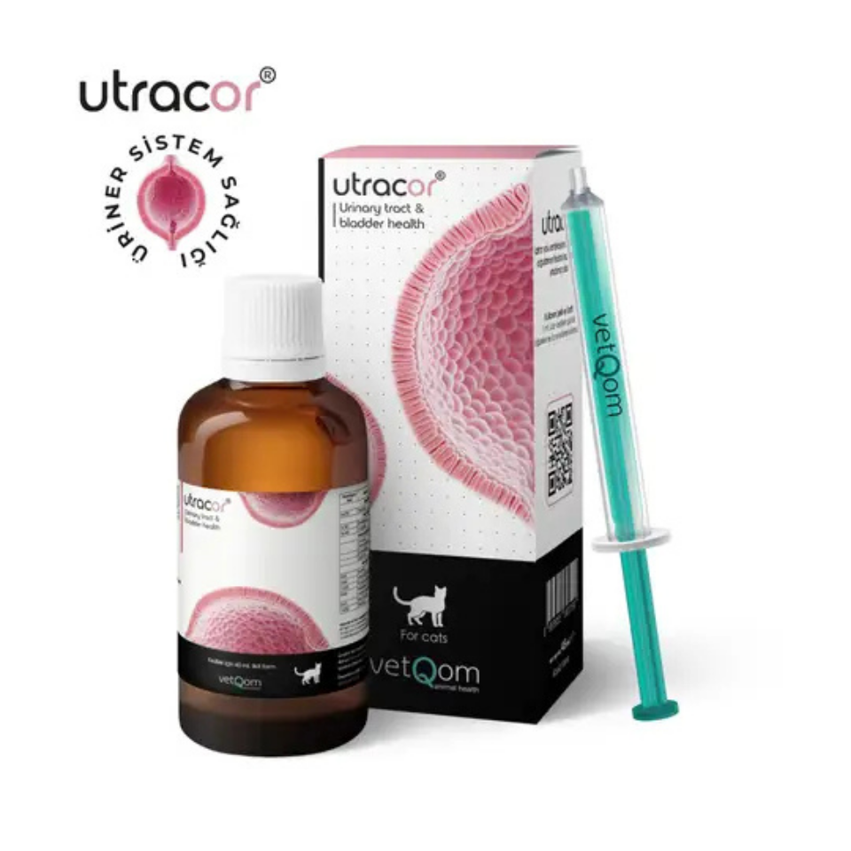 VETQOM UTRACOR KEDİ – ÜRİNER SİSTEM SAĞLIĞI – 45ml.