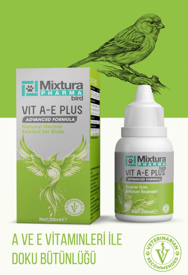 MİXTURA PHARMA KUŞ VITAMİN A-E PLUS 20 ML.